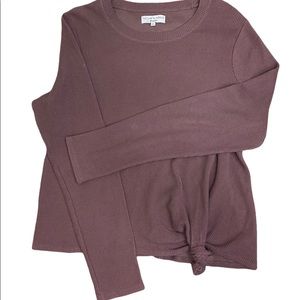 Madewell textured & Thread long sleeve top